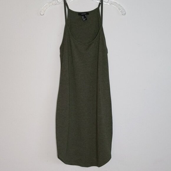 Forever 21 Green Tank Mini Dress - Picture 1 of 3